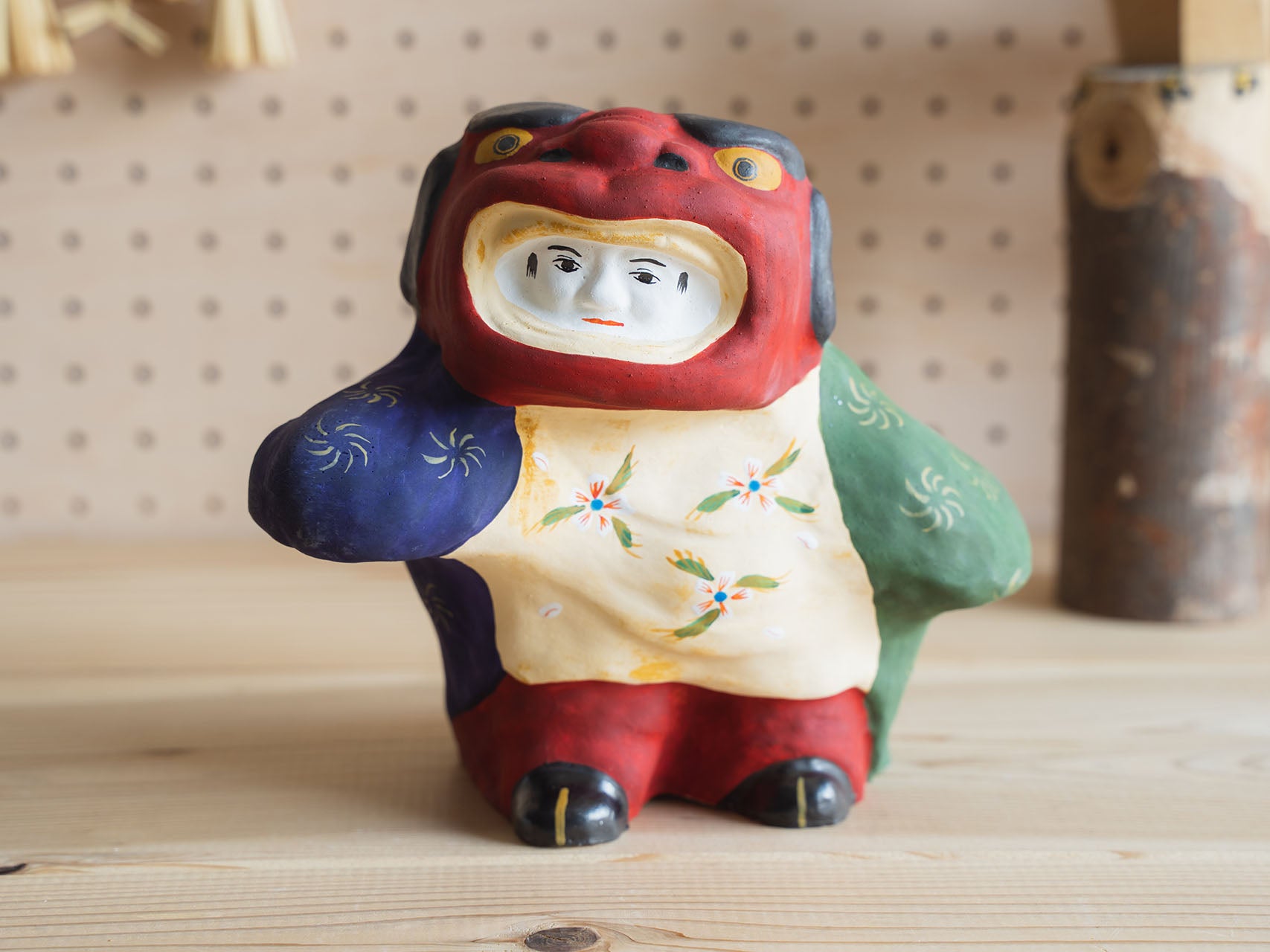 ふくろっ子様 花巻土人形 特大羊 水色 no.129 鳥黒 赤ヘビひょうたん ふくろっ子様 花巻土人形 特大羊 水色 no.129 鳥黒 赤ヘビ