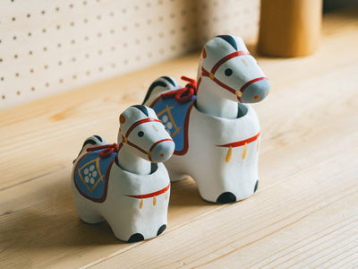 〈野沢民芸　首振り招福〉