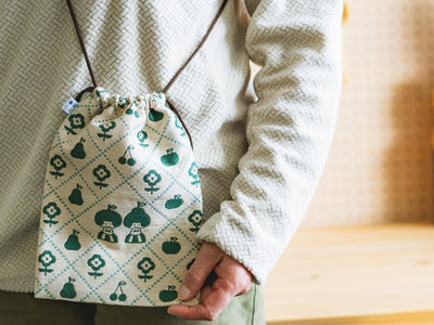 〈mizutama×米織小紋 【新色発売】おさんぽ巾着〉