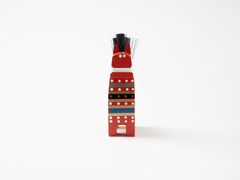 『わけありの美』_八幡馬 12cm・赤