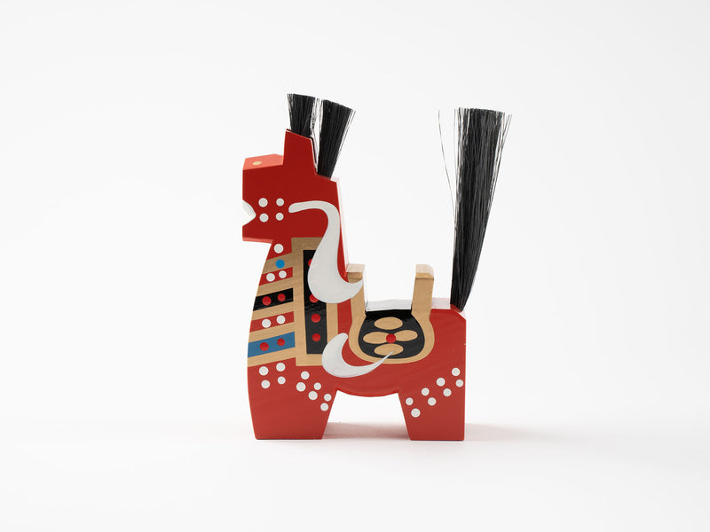 『わけありの美』_八幡馬 12cm・赤