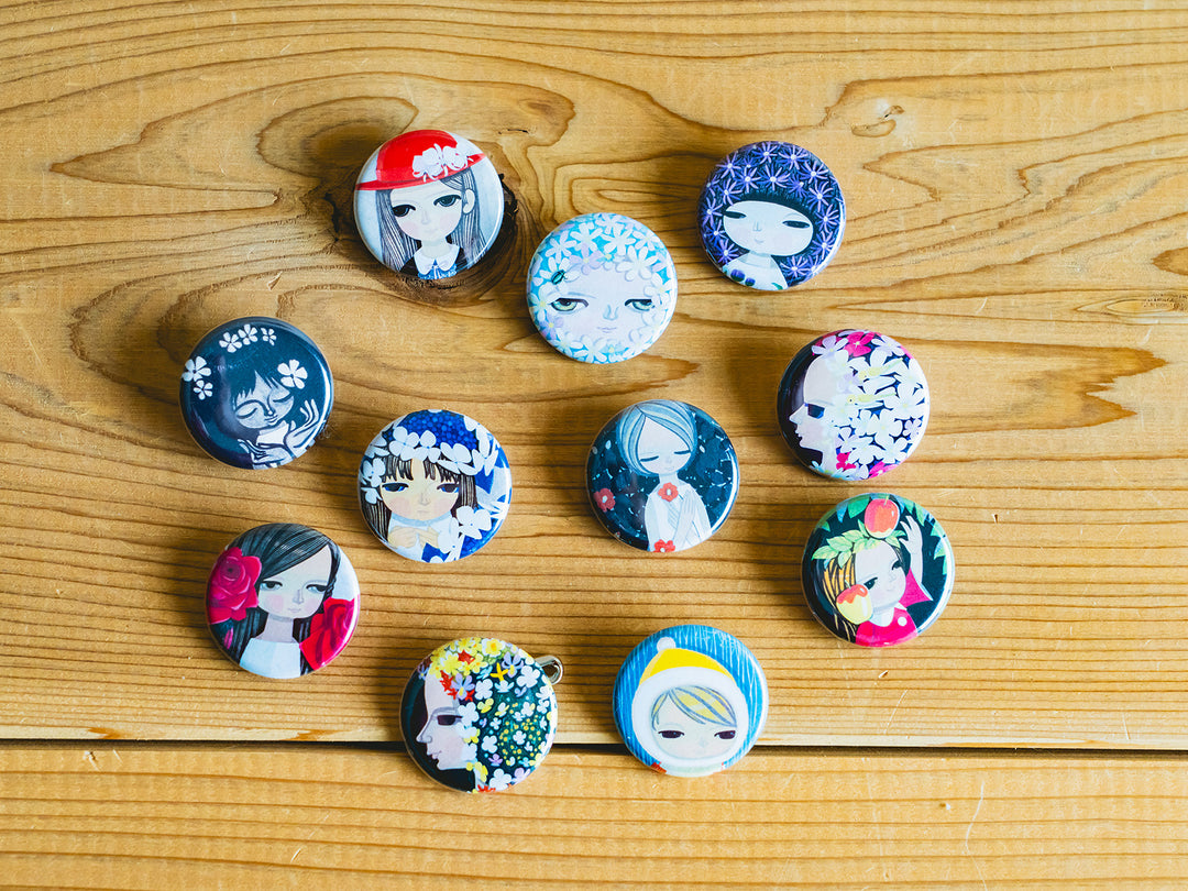 池田修三_缶バッジコレクション（全11種） – 東北スタンダードマーケット