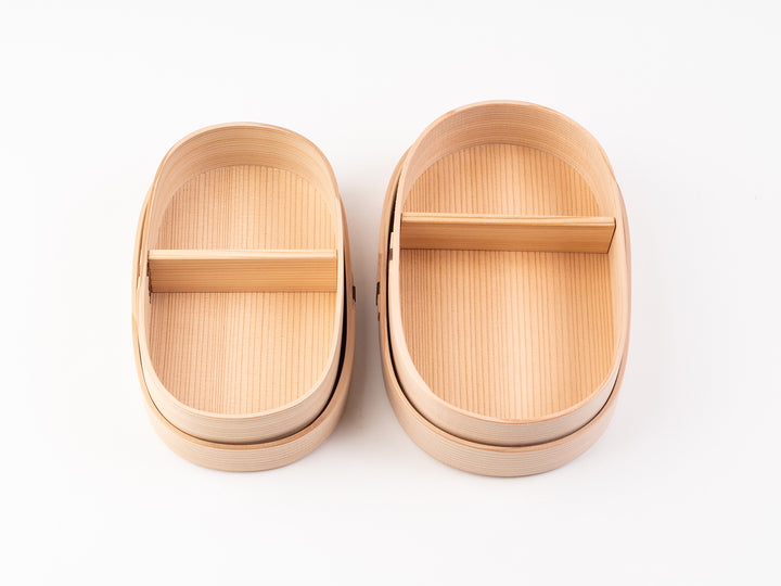 柴田慶信商店　白木小判弁当箱　中サイズ 柴田慶信商店の白木小判弁当箱（中） | mother duck ONLINE STORE