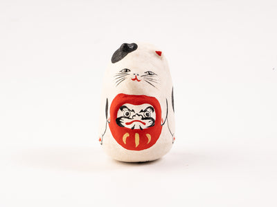 コシェルドゥ_【縁起物・お正月】_起き上がり人形 だるま猫