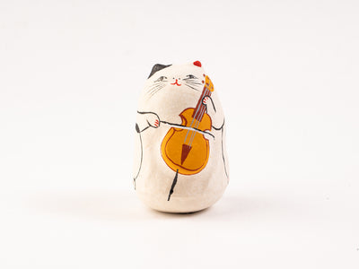 コシェルドゥ_起き上がり人形 セロ猫