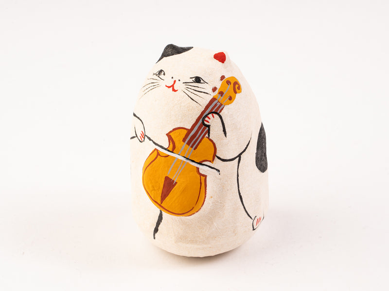 コシェルドゥ_起き上がり人形 セロ猫