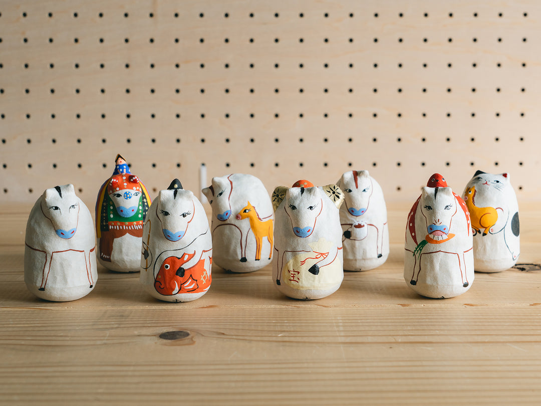 コシェルドゥ_【2026年干支人形】_起き上がり人形 馬 – 東北