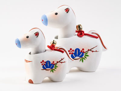 野沢民芸_【2026年干支人形】_首振り松竹梅 午