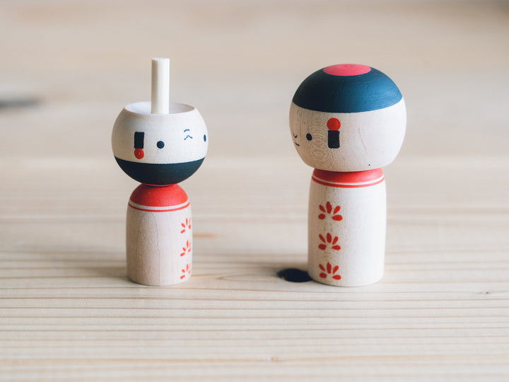 創作こけし 卯三郎こけし 2体 卯三郎こけし公式オンラインストア｜日本・群馬の創作こけし工房