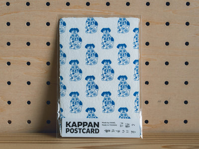 KAPPAN POSTCARD_総柄 花巻人形