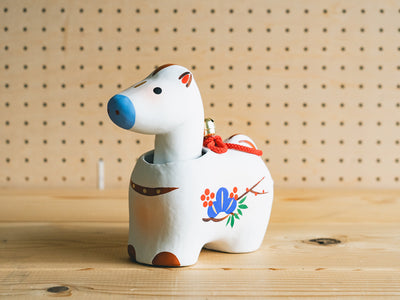 野沢民芸_【2026年干支人形】_首振り松竹梅 午