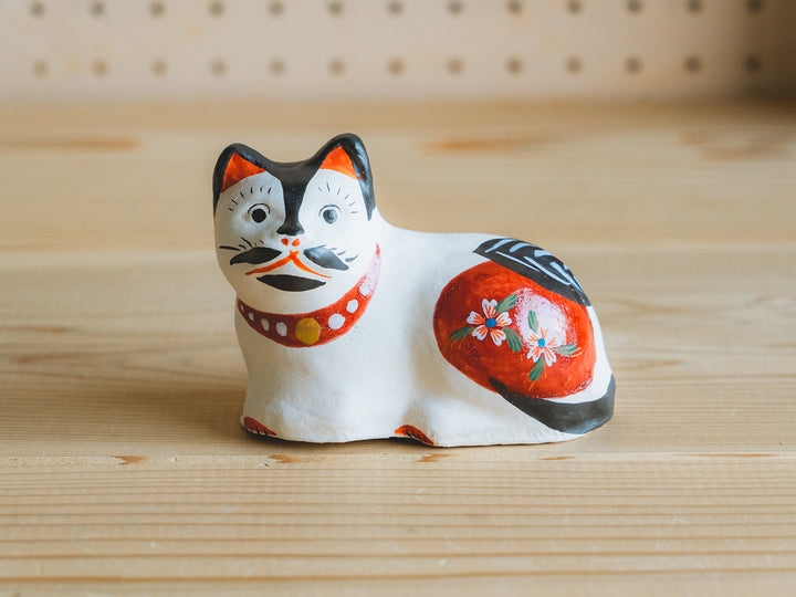 花巻人形工房_花巻人形 「釜猫(小)」 – 東北スタンダードマーケット