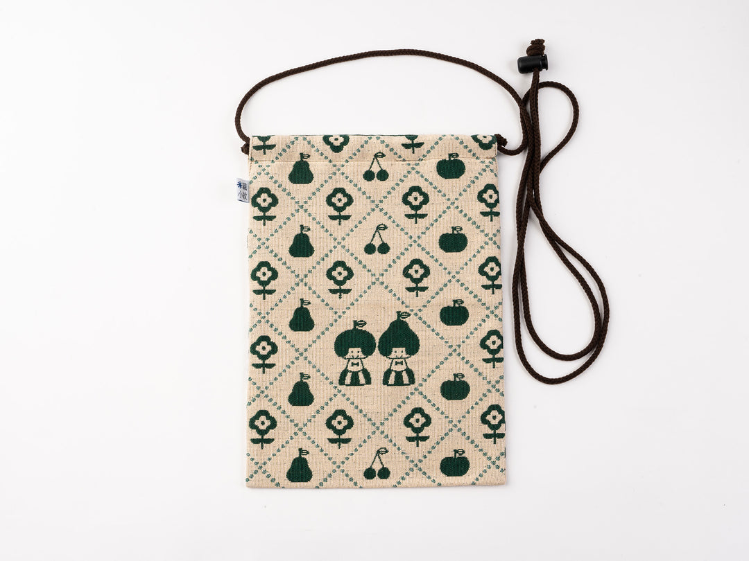 ぽかぽか様、専用。コーデュロイの巾着袋 （わたげ＊くすみグリーン