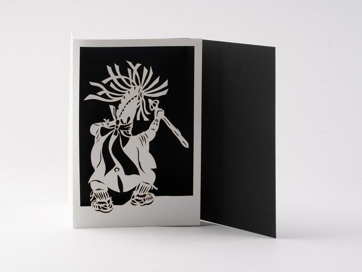 KANEIRI×天摩譲_切り絵メッセージカード えんぶり – 東北スタンダード