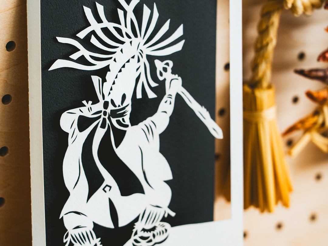 KANEIRI×天摩譲_切り絵メッセージカード えんぶり – 東北スタンダード