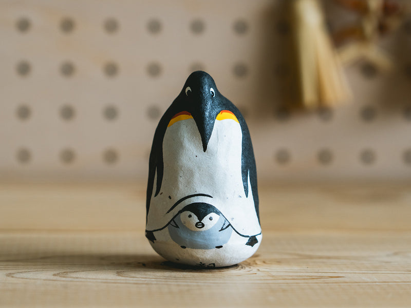 コシェルドゥ_起き上がり人形 親子ペンギン