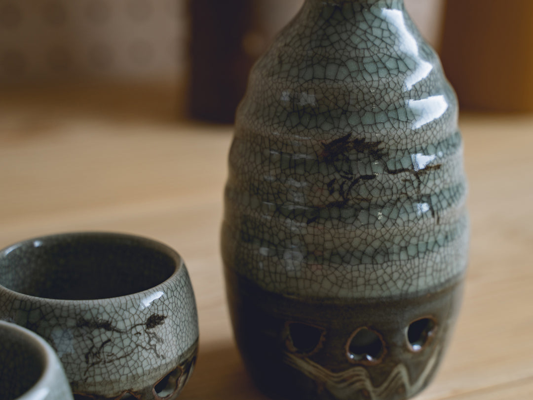 大堀相馬焼 松永窯_酒器揃え – 東北スタンダードマーケット