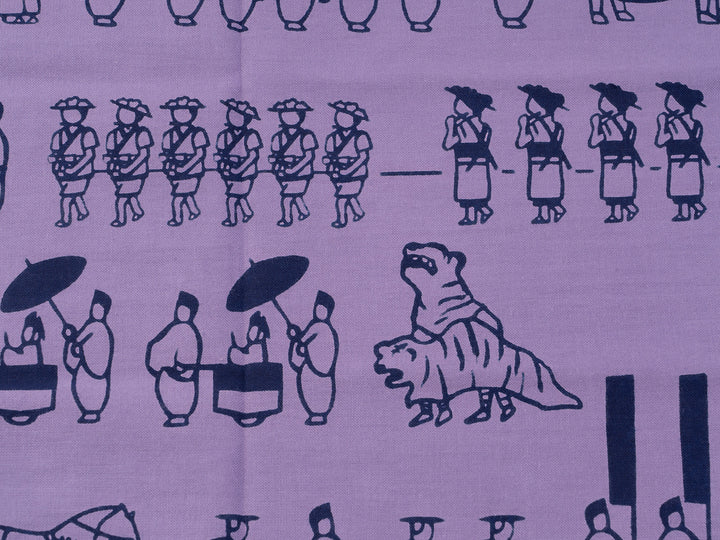 yちゃぬ様 オリジナル手ぬぐい_【2025年限定色】_三社大祭 紫紺 – 東北