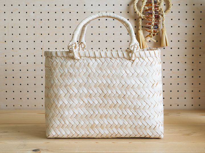 イタヤカエデ細工　かごバッグ　秋田角館　イタヤかごバッグ イタヤ細工のかごバッグ - ウェブショップ - jokogumo - よこぐも
