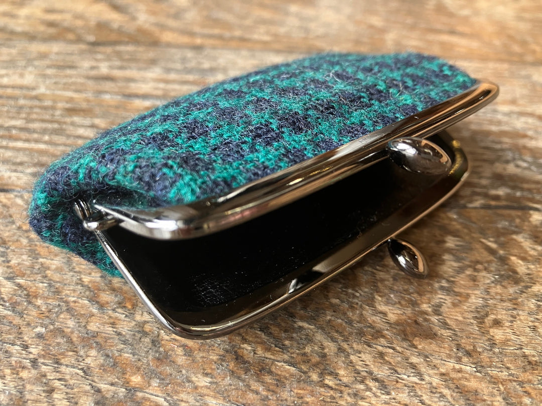 ハンティングワールド美品  - がま口 池之端銀革店】Cramp×SUKUMO Leather 藍染めがま口財布 | 藤巻百貨店