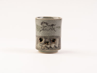 大堀相馬焼 松永窯_二重湯のみ