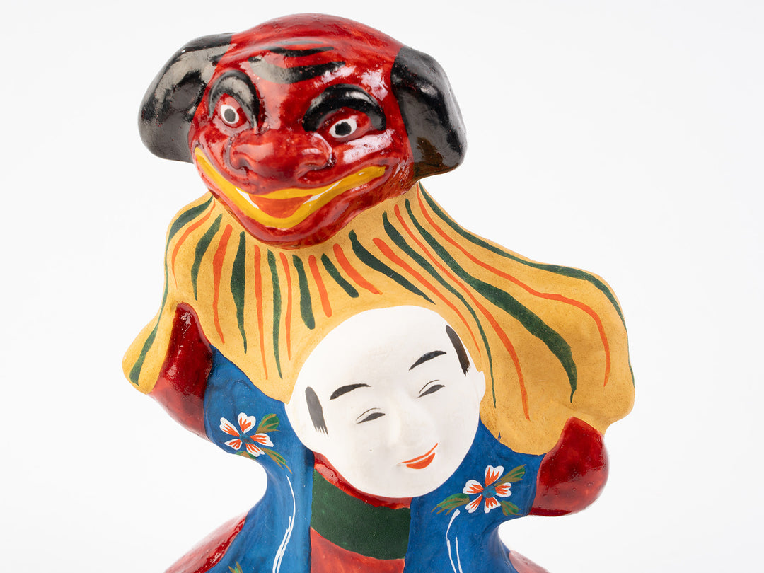 花巻人形工房_花巻人形 「獅子担ぎ童子」 – 東北スタンダードマーケット