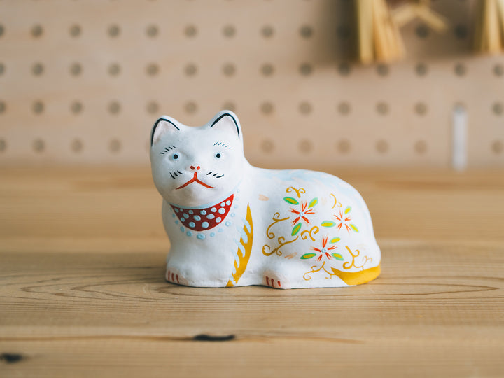 花巻人形工房_花巻人形 おしゃれ猫 唐草 – 東北スタンダード