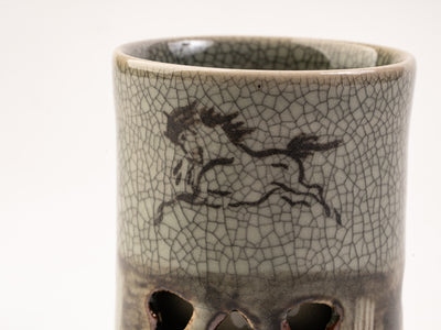 大堀相馬焼 松永窯_二重湯のみ