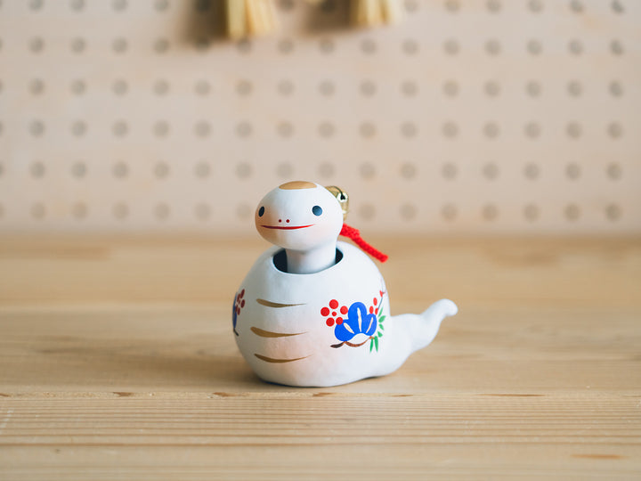 野沢民芸_【干支人形2025】_首振り松竹梅 巳 – 東北スタンダードマーケット