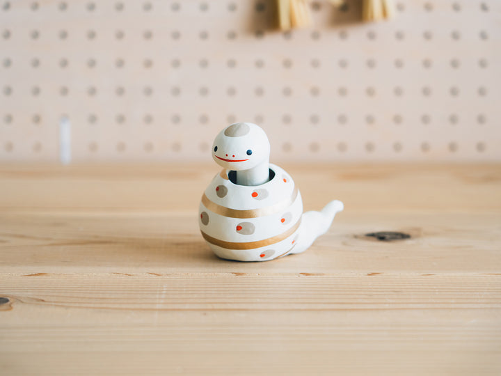 野沢民芸_【干支人形2025】_首振り招福 巳 – 東北スタンダードマーケット