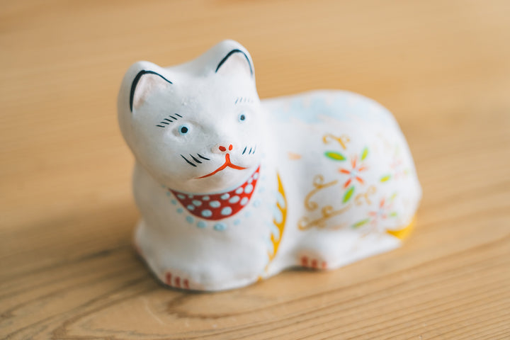 花巻人形工房_花巻人形 おしゃれ猫 唐草 – 東北スタンダードマーケット