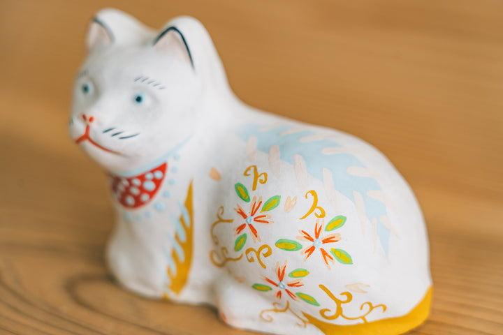 花巻人形工房_花巻人形 おしゃれ猫 唐草 – 東北スタンダードマーケット