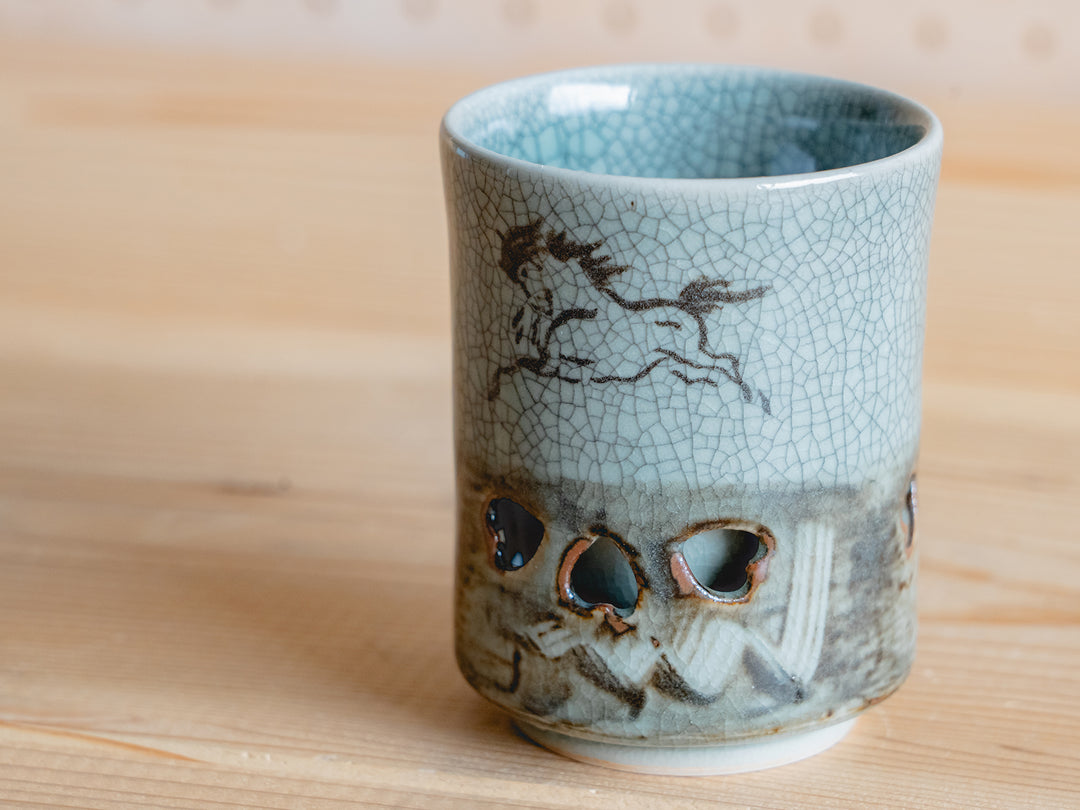 大堀相馬焼 松永窯_二重湯のみ – 東北スタンダードマーケット