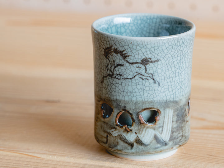 大堀相馬焼 松永窯_二重湯のみ – 東北スタンダードマーケット