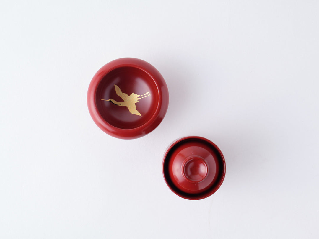 川連漆器／きのこ酒杯5点＋サイコロ 秋田・川連漆器 寿次郎作 不老長寿を願った【きのこ盃】（盃5組