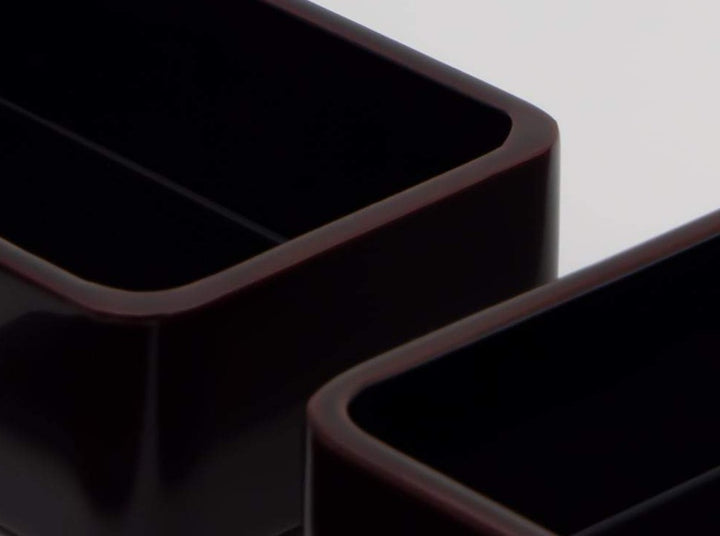 秋田・川連塗 寿次郎_二段弁当箱 – 東北スタンダードマーケット