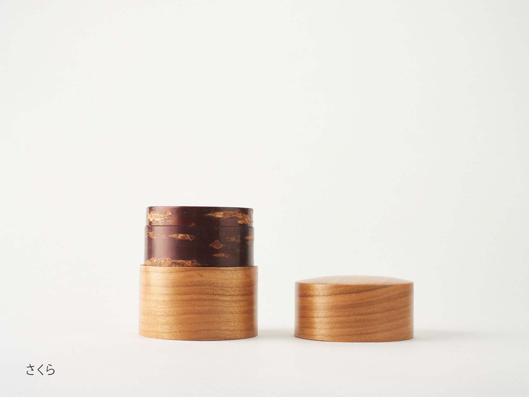 藤木伝四郎商店_樺細工 帯筒 茶筒 平 – 東北スタンダードマーケット