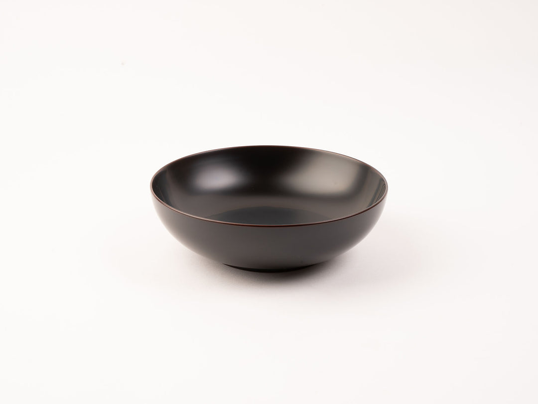安比塗漆器工房_6寸平椀 溜 – 東北スタンダードマーケット