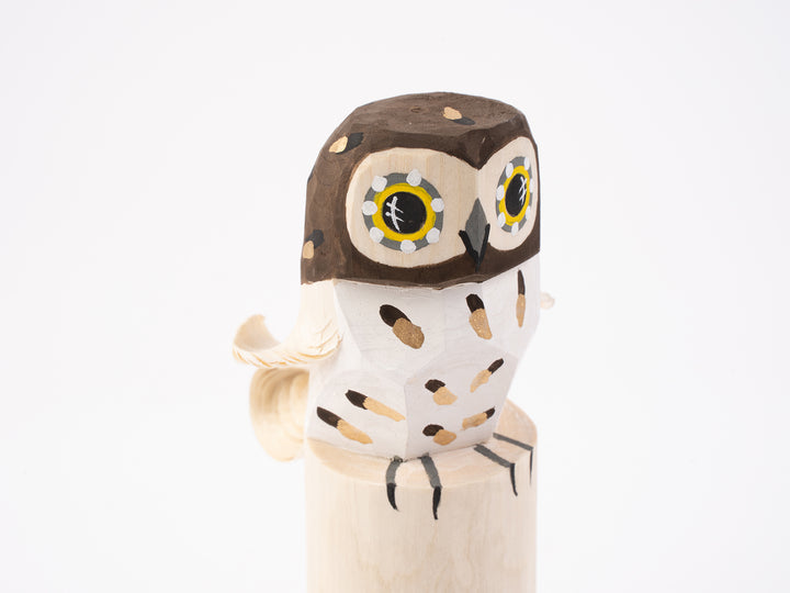 笹野一刀彫 鷹山_フクロウ 5号 – 東北スタンダードマーケット