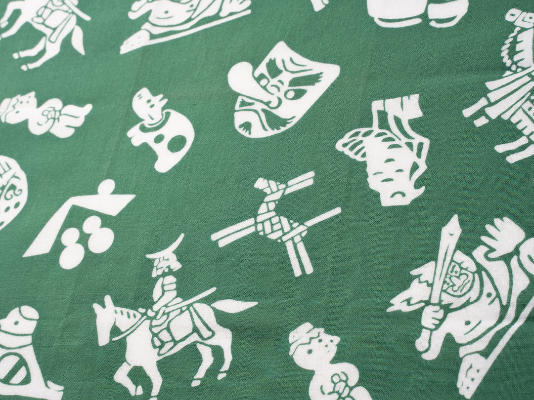 東北づくし_東北づくし ハンカチ緑 – 東北スタンダードマーケット