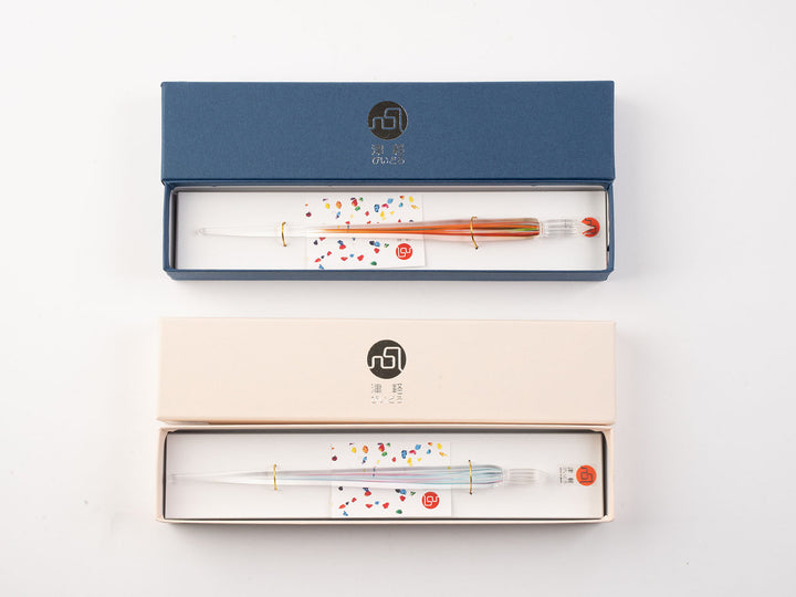 KANEIRI×津軽びいどろ_オリジナルガラスペン 「はるがすみ」 – 東北