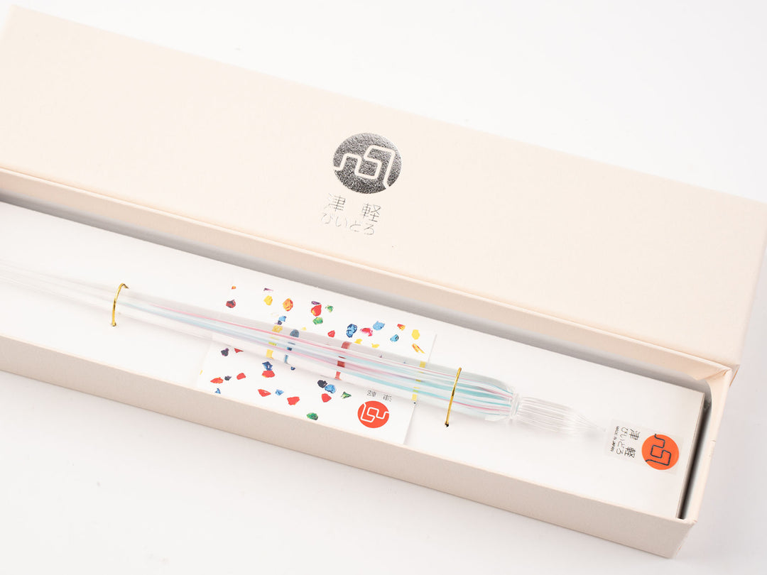 KANEIRI×津軽びいどろ_オリジナルガラスペン 「はるがすみ」 – 東北