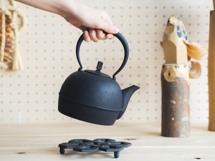 モール鉄砲口銅瓶湯沸355g/持ち手込高さ約17㎝